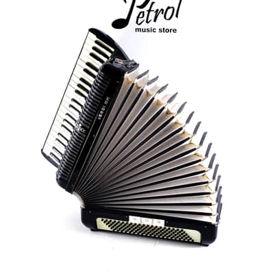 Vintage Top German Made LMM Accordion Hohner Verdi III M - 120 bass, 12 switches + Original Hard Case & Straps image 17