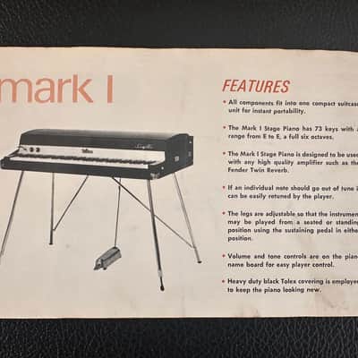 Rhodes Mark I Stage 73-Key Electric Piano 1979 - Black [Los Angeles Pick-up] image 15