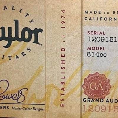 Taylor 814CE Grand Auditorium Acoustic Electric Cutaway Guitar Ser#1209151181 image 9