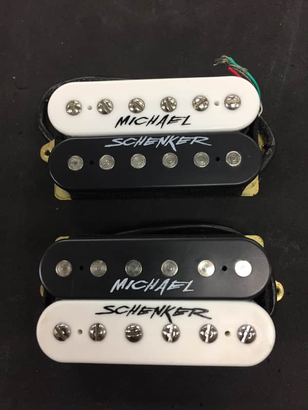 DiMarzio Michael Schenker Humbuckers Neck and Bridge Black/Zebra image 1