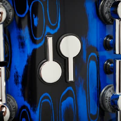 Sonor 7x14" SQ2 Medium Beech Snare Drum - Blue Tribal image 2