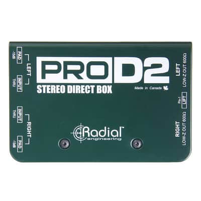 Radial ProD2 Stereo Direct Box DI Pro D2 for Keyboard & Guitars - Rack Mountable (Open Box) image 2