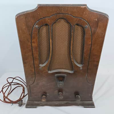 Vintage 1931 RCA Radiola Superette R7 Superheterodyne Tube Radio Art Deco Tombstone - PICKUP ONLY in PHOENIX, AZ image 2