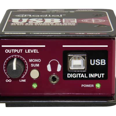 Radial Engineering USB-Pro Stereo USB Laptop DI Direct Box [DEMO] image 3