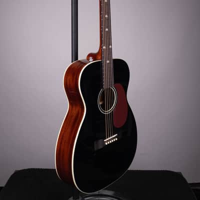 Gretsch Nick 13 Outlaw Heart Grand Concert - Black with Rosewood Fingerboard, Fishman Pickup image 3