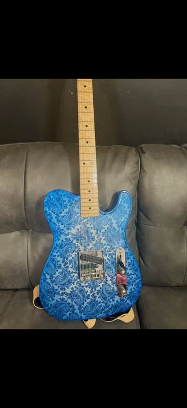 Custom Telecaster w/ McVay B-Bender • Seymour Duncan Pickups • Blue Paisley Finish (Chet Atkins) Telecaster 2010-2020 - Blue Paisley image 1