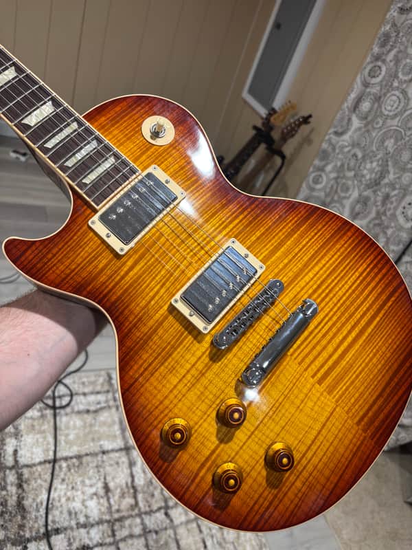 Gibson Les Paul Standard Premium Plus 2013 - Honey Burst AAAA Flame Top Left Handed image 1