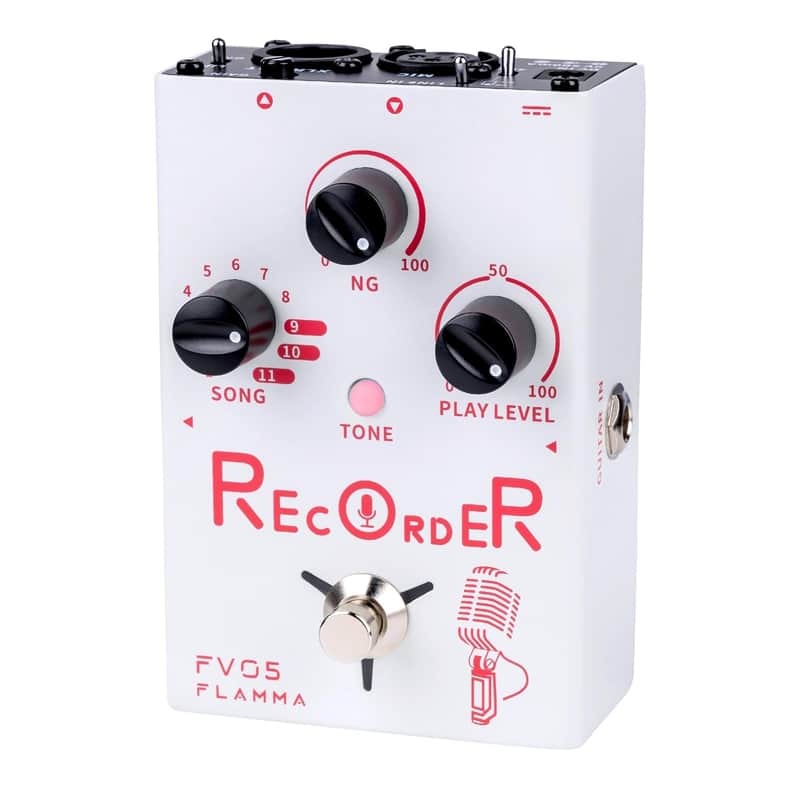 FLAMMA FV05 Recorder Vocal Effects Processor with 70 Minutes Recording Capacity Noise Gate & Reverb Effects for Vocal Guitar Reverb Looper Stompbox for Singer Songwriting Record Creative Inspiration image 1