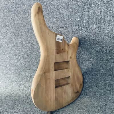 Mahogany Wood Bass Guitar Body image 7