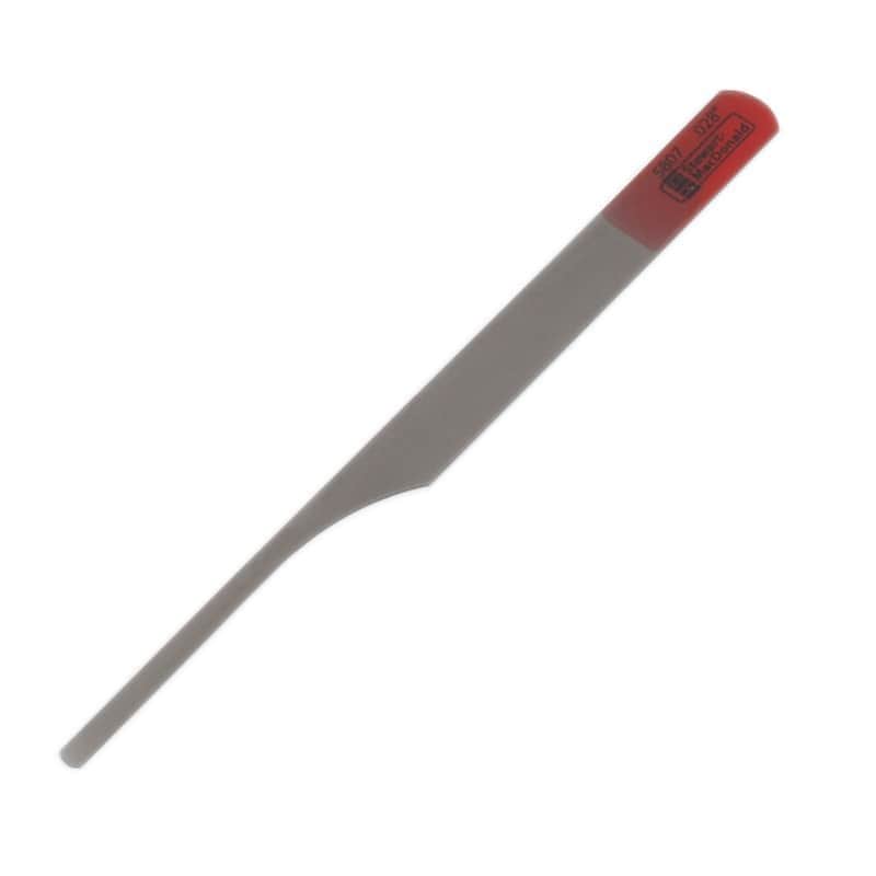 StewMac Bridge Pin Hole Slotting Saws & Files, File, .028" (0.7mm) image 1
