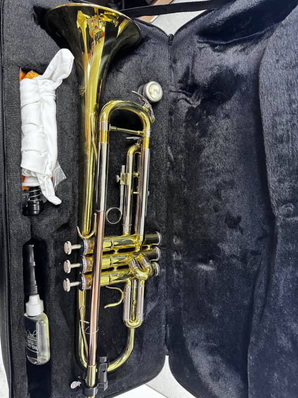 Jean Paul USA TR-430 Intermediate Student Trumpet Outfit with Contoured Case 2010s - Clear-Lacquered Brass image 1