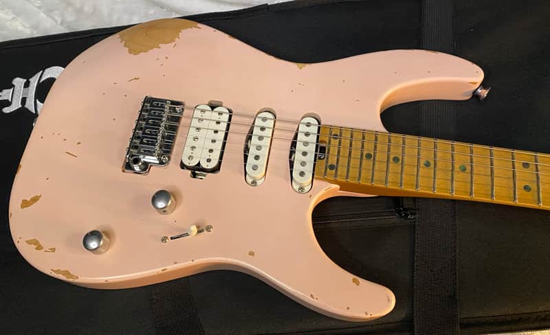 NEW! Charvel Pro-Mod Signature Rick Graham DK24 2PT CM Worn Shell Pink - Foam Core Case - Authorized Dealer image 1