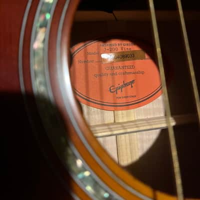 RARE Epiphone inspired by Gibson j-200 vine custom Burst image 8