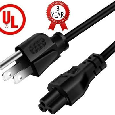 5 Core Power Cord AC Power Cord 3 Prong Replacement for LCD Computer Monitor Premium Quality Copper Wire 10 feet PL 1002 40PCS image 4