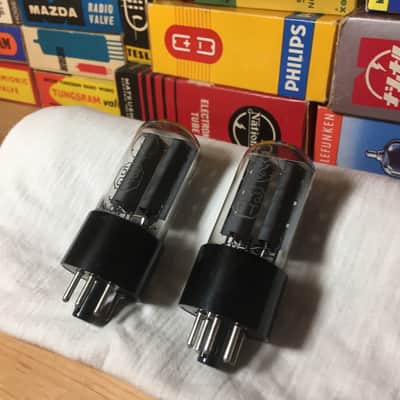 2 NOS Matched Toshiba 5Y3 Rectifier AudioTubes Vintage Smoke Glass ~ 2 Pairs Available ~ Direct Japan import Carefully Curated Grail Tone image 4