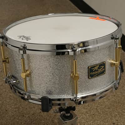 Canopus 14x6.5 "The Maple" 8-ply Snare Drum 2024 - Silver Sparkle image 4