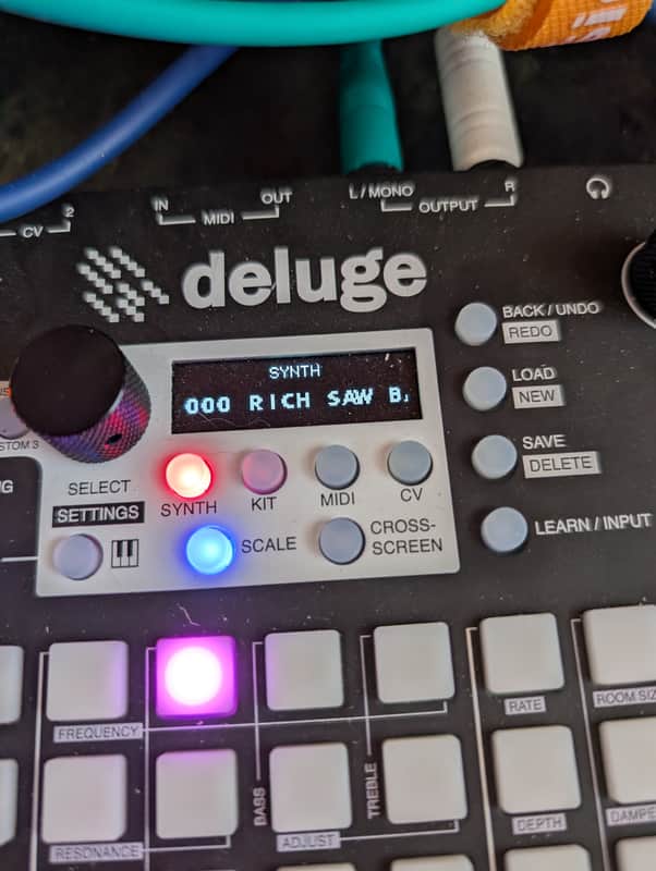 Synthstrom Audible Deluge 64-Voice Desktop Synthesizer with OLED Display 2022 - Present - Black image 1