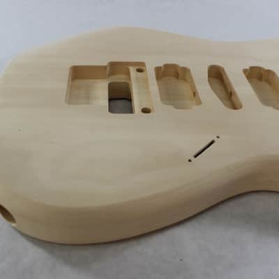 Unfinished Basswood HSH guitar body - fits Fender Strat Stratocaster neck Floyd Rose J943 image 3