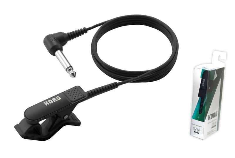 Korg CM-200 Contact Mic Clip-On Instrument Microphone CM200 (Black BK) image 1