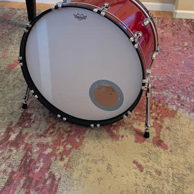 Ludwig LB844 Classic Maple 14x24" Bass Drum 1998 - Present - Red Sparkle image 1