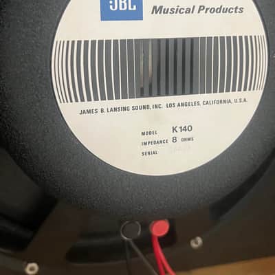 JBL 140K 15" Speakers(Pair), in Vintage Kustom Bass Cab. on Wheels. image 1