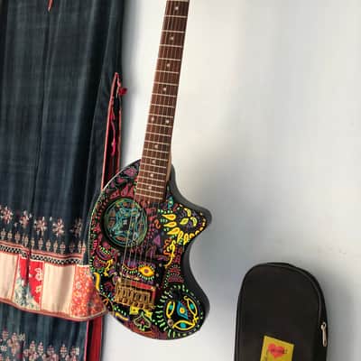 ☣️Mini Hide☣️ Fernandes YELLOW HEART ZO-3 X JAPAN custom hide with Spread Beaver MG。 Burny 松本秀人Jr HE image 7
