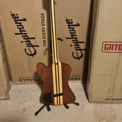 Epiphone T-bird Thunderbird Pro IV (NO - Natural Oil finish) 2013 bass with active electronics with hard case image 3