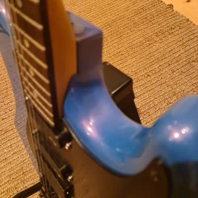 Kramer Pacer Deluxe 1986 Flip Flop Blue Reb Beach Tribute image 9
