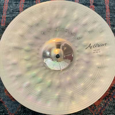 Sabian 14" Artisan Light Hats Bottom Cymbal - Brilliant image 2