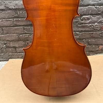 Palatino VC-450 1/2 Size Handcrafted Cello w/ Gig Bag – Repaired Cracks – Used Good image 11