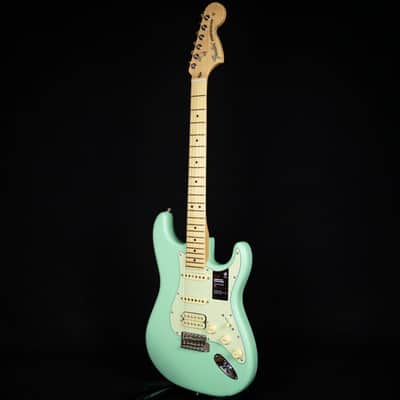 Fender American Performer Stratocaster HSS Satin Surf Green Maple Fingerboard (US22031221) image 9