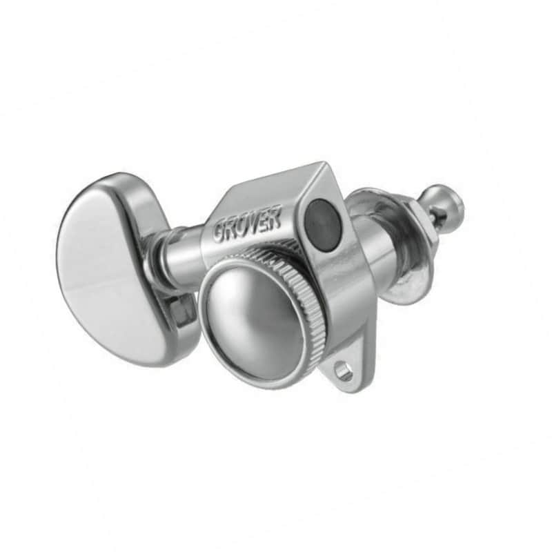 Grover 502C Roto-Grip Locking Tuners 3 + 3 Tuners - Chrome image 1