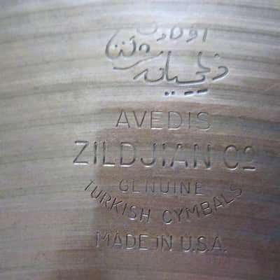 14" Avedis Zildjian Paper-Thin Hihat Cymbal 1950s - Vintage image 5