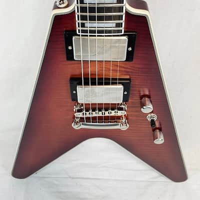 Epiphone Flying V Prophecy Aged Bengal Tiger Burst, Electric Guitar with Premium Gig Bag image 3