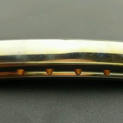 MojoAxe Compensated Wraparound Bridge Tailpiece for Gibson Les Paul, aged gold image 5