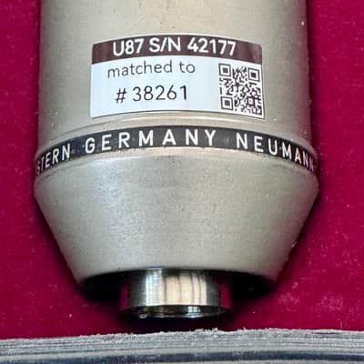Matched Pair Vintage Neumann U87 by Gunter Wagner image 3