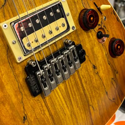 Schecter C-1 Exotic Spalted Maple 2020 - Present - Satin Natural Vintage Burst image 5