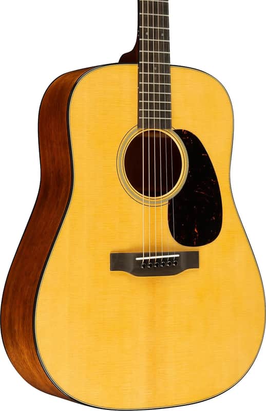 Martin D-18 Standard Dreadnought Acoustic Guitar Satin (2025), Solid Spruce Top, Satin Natural image 1