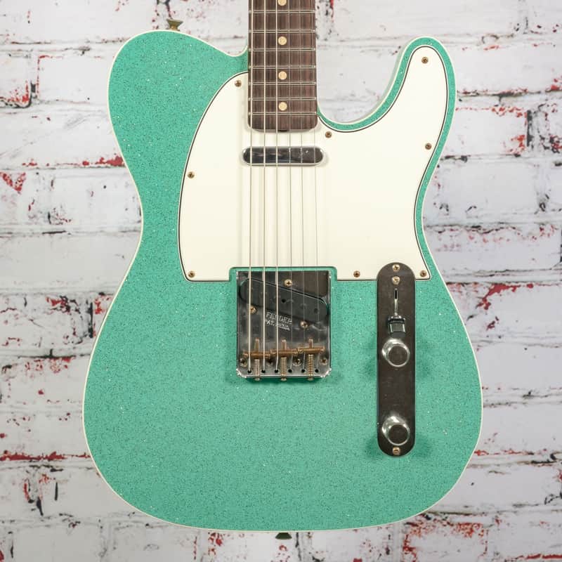 Fender - Custom Shop 1960 Telecaster Custom Journeyman - Electric Guitar - Seafoam Green Sparkle - w/ Hardshell Case - x9575 image 1
