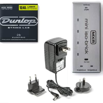 MXR M239 MINI ISO-BRICK Power Supply 4-9V Outputs & 1 Switchable 9V/18V Output & ADAPTER ( STRINGS) image 1