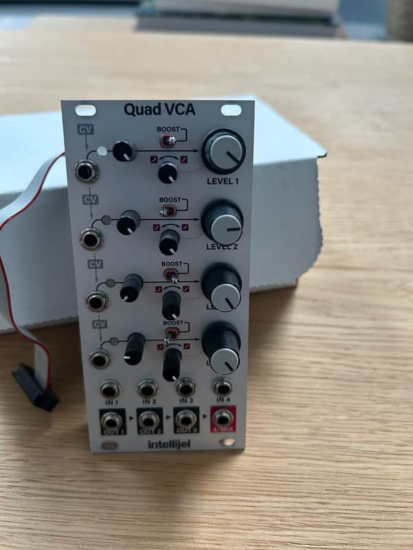 Intellijel Quad VCA Eurorack Synth Module 2017 - Present - White image 1
