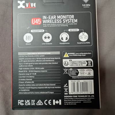 Xvive U45 In Ear Monitor Wireless System 2026 - Silver/Black image 5