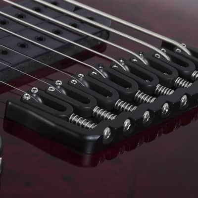 Schecter Omen Elite-8 Multiscale LH Black Cherry Burst image 5
