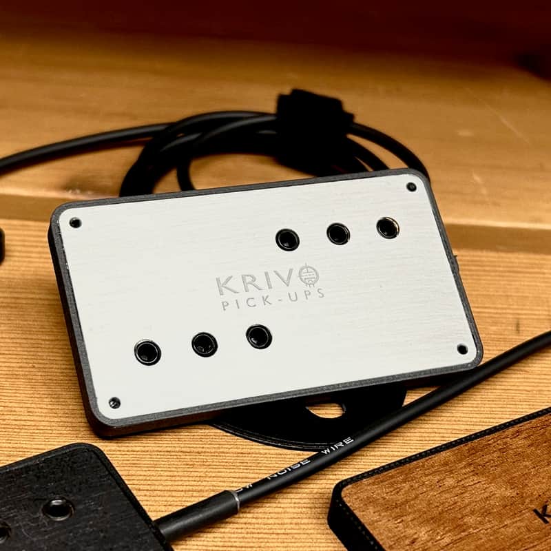 Krivo Humbucking Pickup for Resophonic resonator guitars: tricone, Dobro, single-cone. Made in USA image 1