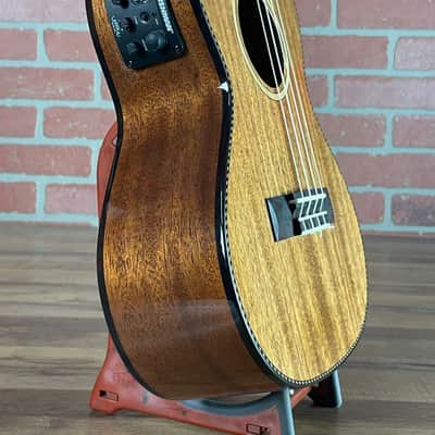 Lanikai All Solid Mahogany Tenor Acoustic-electric Ukulele image 5