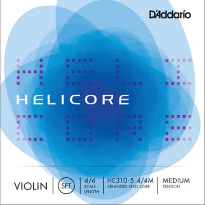 D'Addario HE310-5 4/4M Helicore 4/4 Violin String 5-Set - Medium