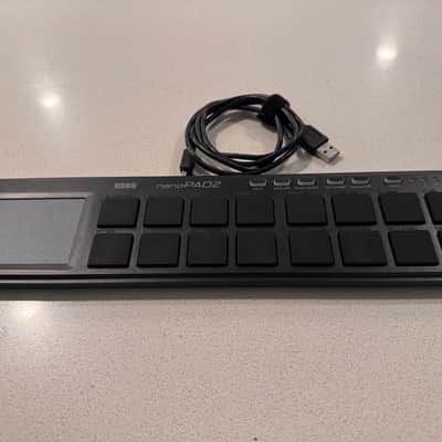 Korg nanoPAD2 Slimline USB MIDI Drum Pad Controller 2011 - Present - Black image 1