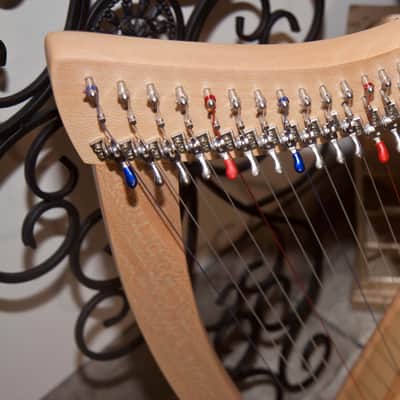Roosebeck HPXALC-N | PIXIE HARP 19-STRING CHELBY LEVERS LACEWOOD NATURAL. New with Full Warranty! image 5