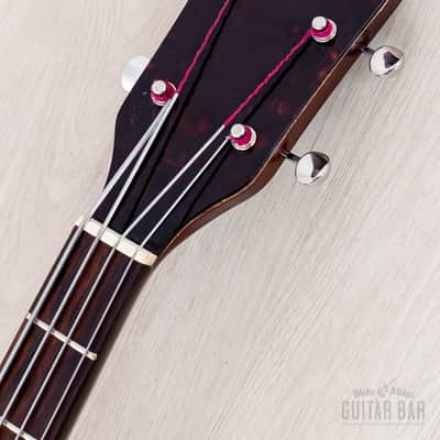 1961 Kay K5965 Pro Howlin' Wolf Vintage Hollowbody Bass Guitar Sunburst, 100% Original w/ Case, K162 image 4