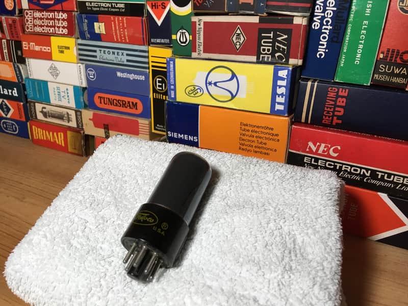 NOS Ford Motor Company 6V6GT Power Audio Tube ~ Vintage HiFi Audio ~ Warm Stage Rich Deep Harmonics Smoke Glass image 1